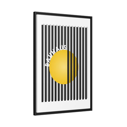 Bauhaus Art Canvas Framed Print - Modern Multi-color Wall Decor