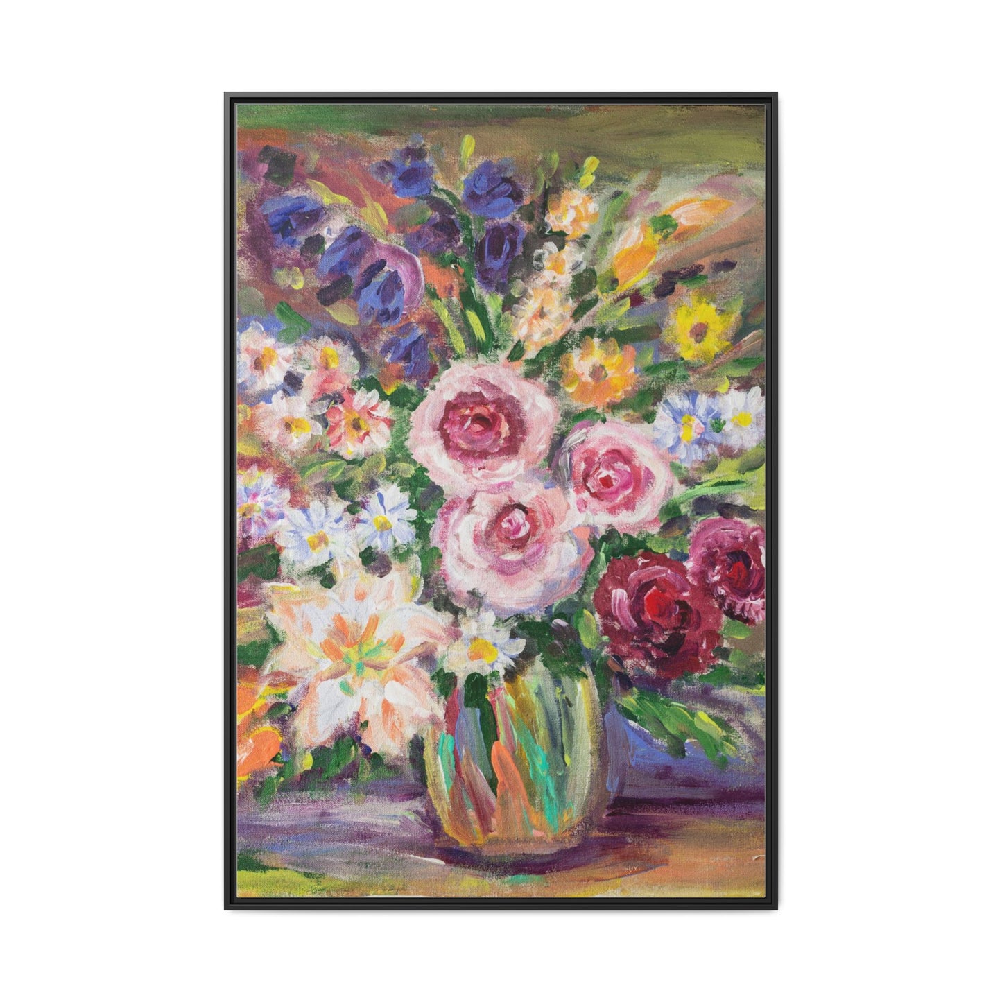 Matte Canvas, Framed (Multi-color)