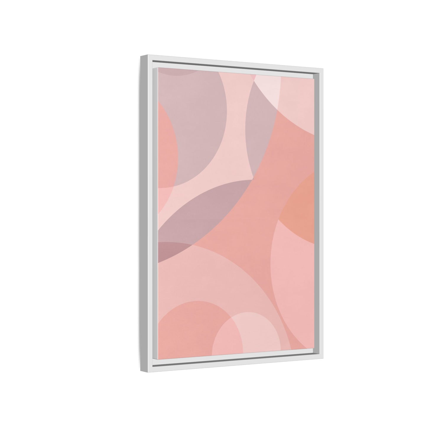 Modern Abstract Canvas Art Print - Multi-color Framed Decor