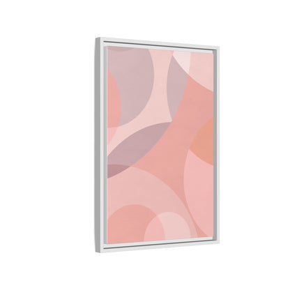 Modern Abstract Canvas Art Print - Multi-color Framed Decor