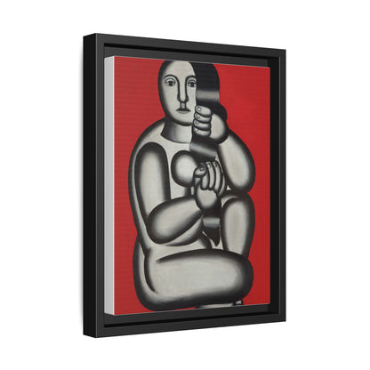 Modern Art Framed Canvas Print, Abstract Art Wall Decor, Minimalist Home Decoration, Unique Gift for Art Lovers, Pop Art Styling