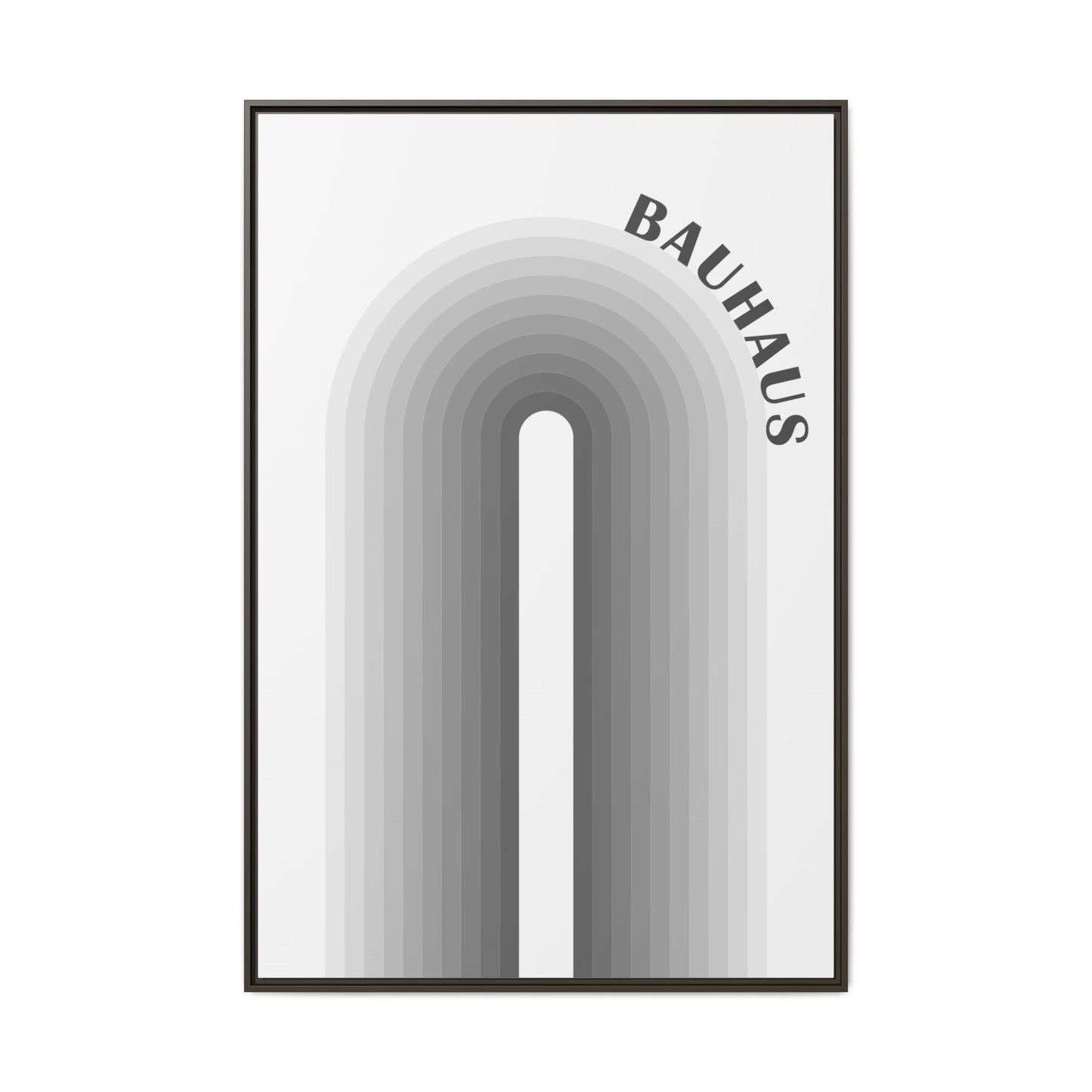 Bauhaus Framed Matte Canvas Art - Modern Geometric Wall Decor