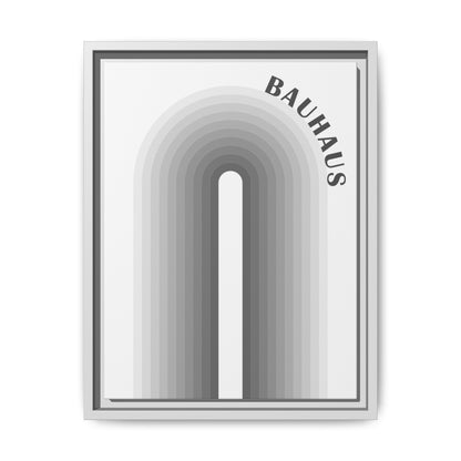 Bauhaus Framed Matte Canvas Art - Modern Geometric Wall Decor