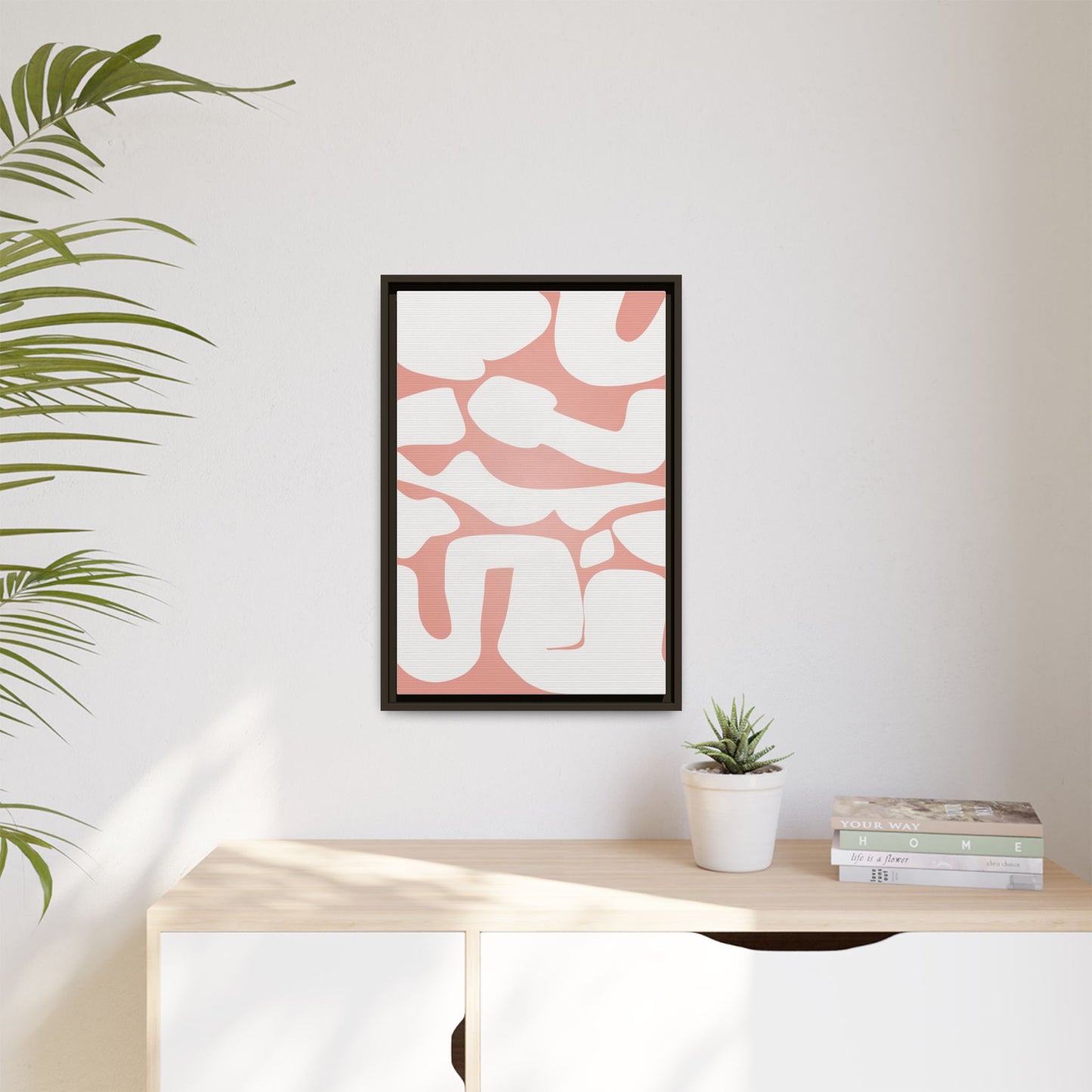 Modern Abstract Framed Canvas Art - Multi-Color Wall Decor