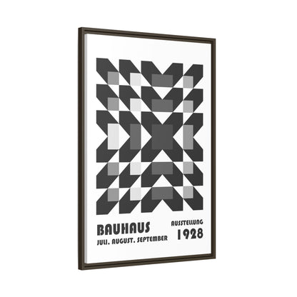 Bauhaus Abstract Framed Canvas Art - Modern Wall Decor for Design Lovers