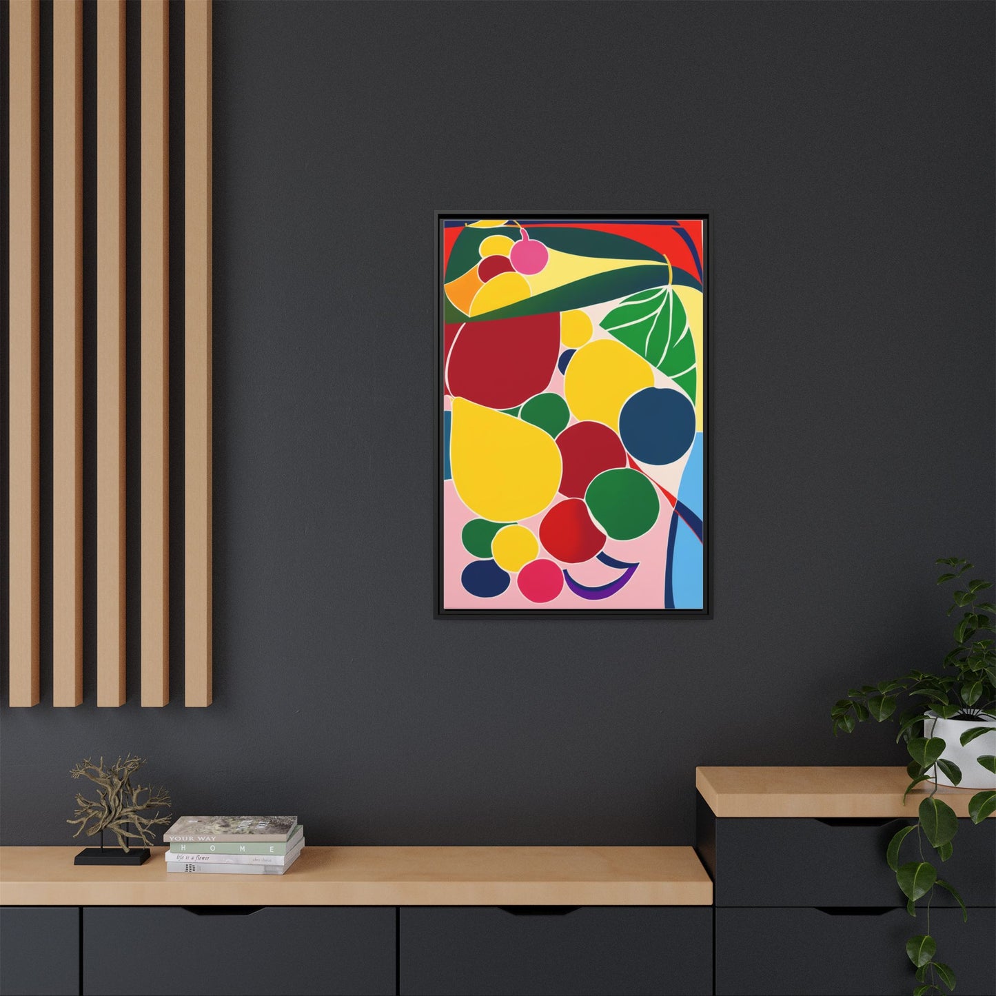 Matte Canvas, Framed (Multi-color)