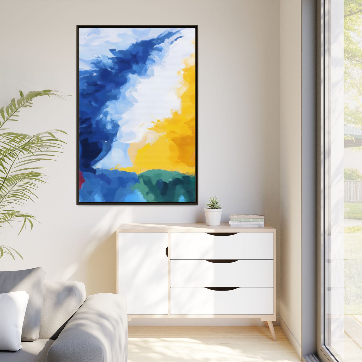 Matte Canvas, Framed (Multi-color)