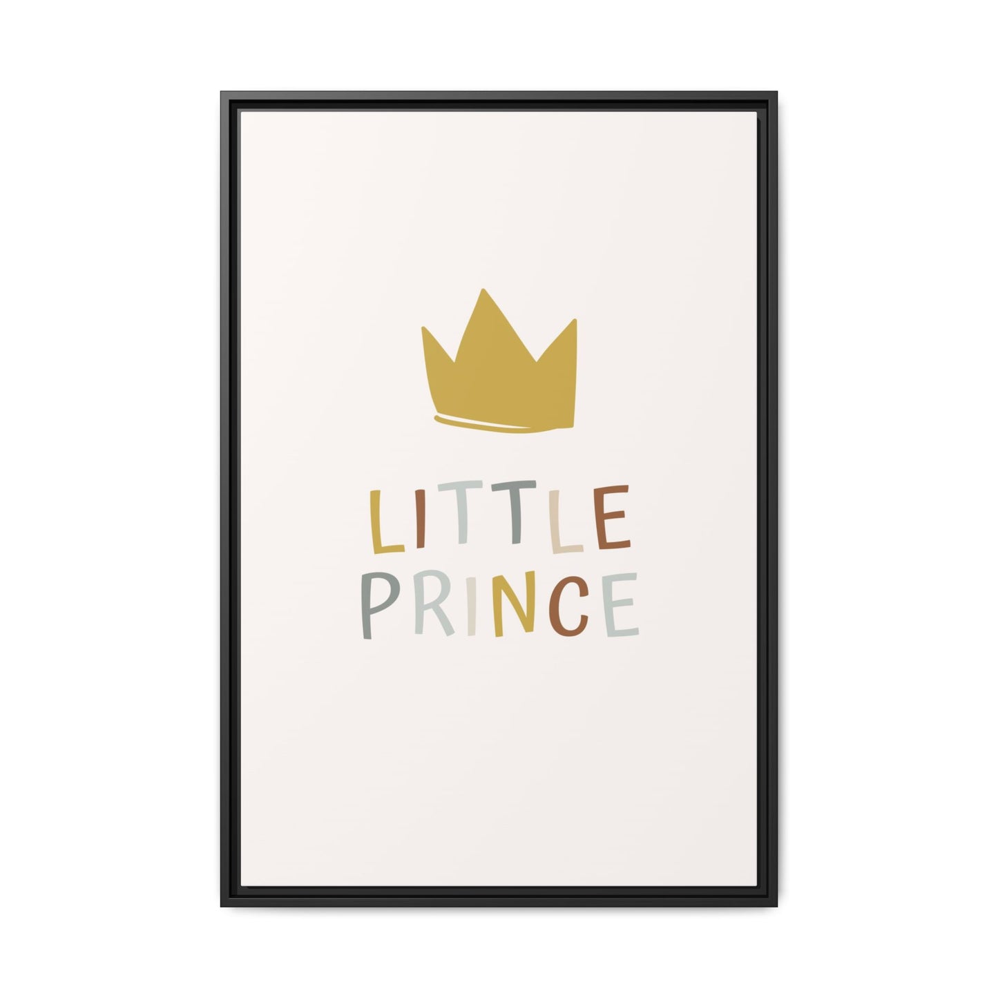 Framed Canvas Art Print, Little Prince Wall Decor, Kids Room Decoration, Nursery Art, Gift for Baby Shower, Toddler Room Aesthetic