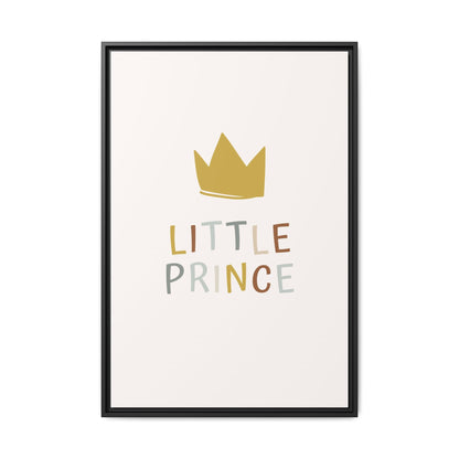Framed Canvas Art Print, Little Prince Wall Decor, Kids Room Decoration, Nursery Art, Gift for Baby Shower, Toddler Room Aesthetic