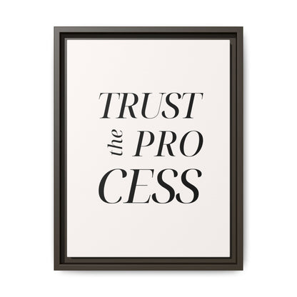 Inspirational Framed Canvas Wall Art - 'Trust the Process'