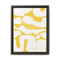 Abstract Yellow Art Print - Framed Matte Canvas Wall Decor
