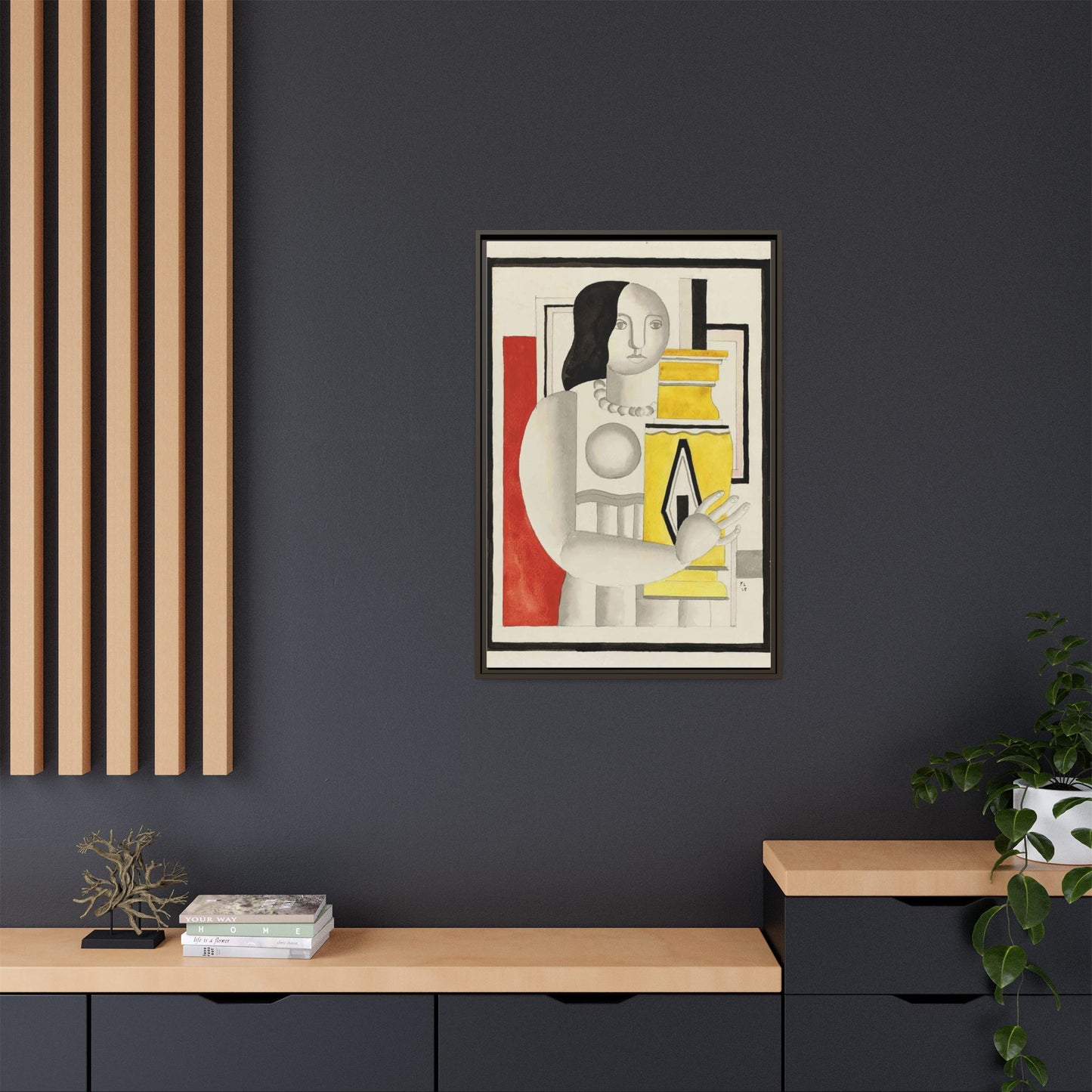 Matte Canvas, Framed (Multi-color)