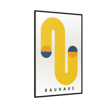 Bauhaus-Inspired Framed Matte Canvas Art - Modern Wall Decor