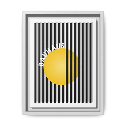 Bauhaus Art Canvas Framed Print - Modern Multi-color Wall Decor