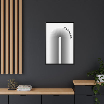 Bauhaus Framed Matte Canvas Art - Modern Geometric Wall Decor