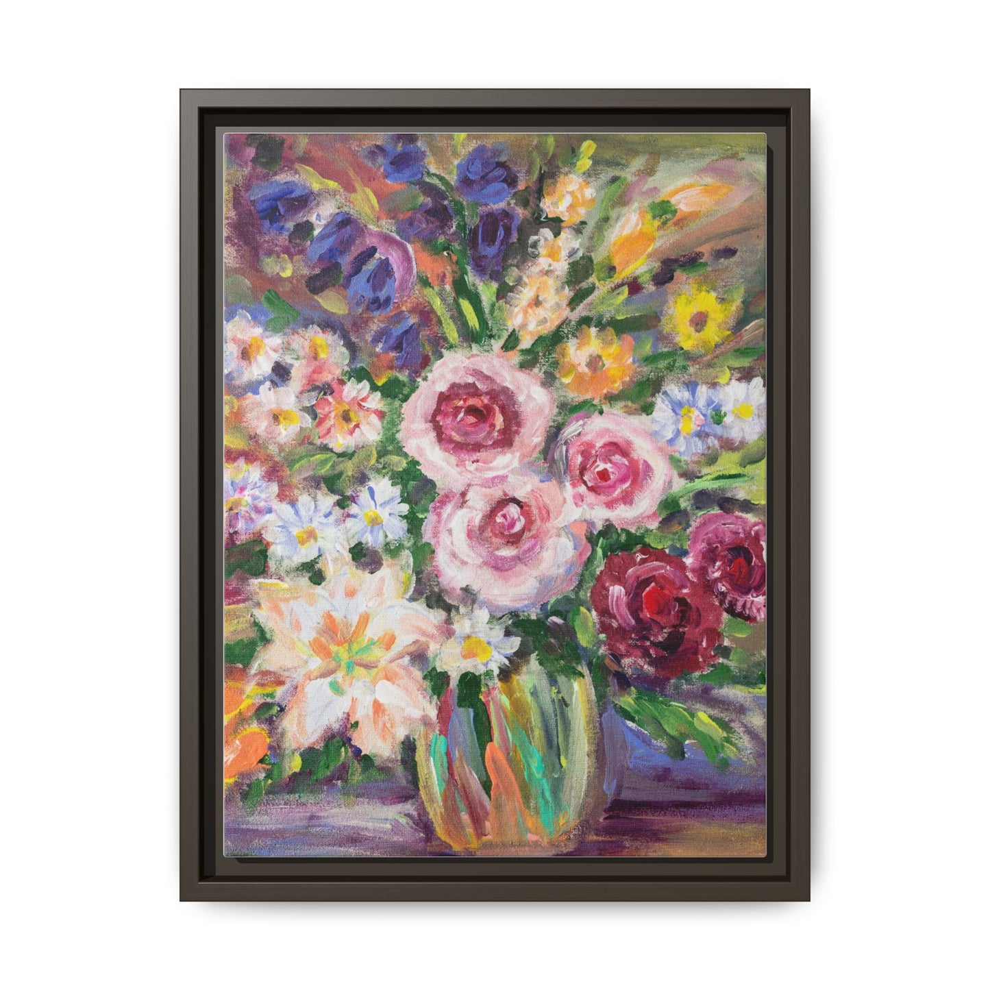 Matte Canvas, Framed (Multi-color)