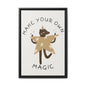 Magic-Inspiring Framed Canvas Art | Home Decor, Wall Art, Inspirational Gift, Bear Decor, Kids Room Artwork