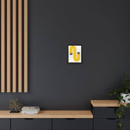 Bauhaus-Inspired Framed Matte Canvas Art - Modern Wall Decor