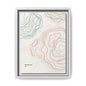Abstract Multi-Color Framed Canvas Art Print - 2024 Decor