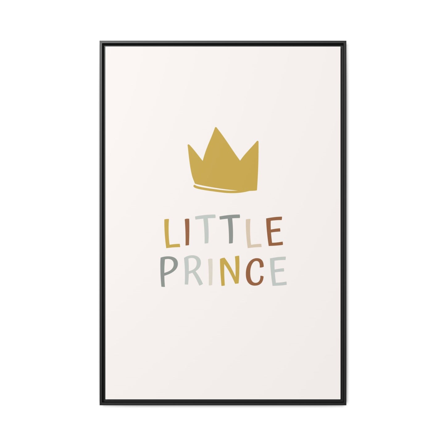 Framed Canvas Art Print, Little Prince Wall Decor, Kids Room Decoration, Nursery Art, Gift for Baby Shower, Toddler Room Aesthetic