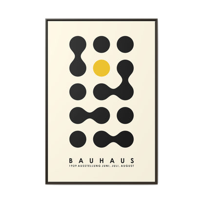 Bauhaus Inspired Framed Canvas Art - Modern Wall Decor