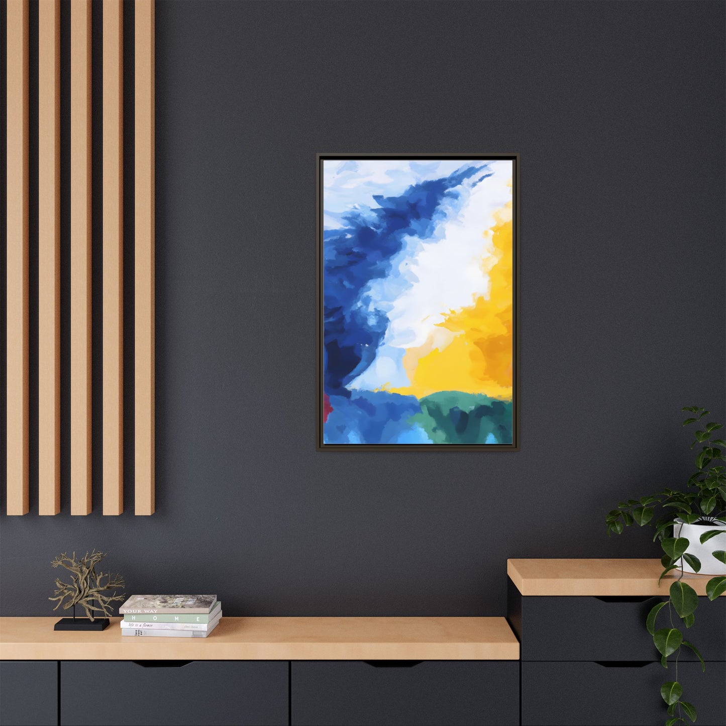 Matte Canvas, Framed (Multi-color)