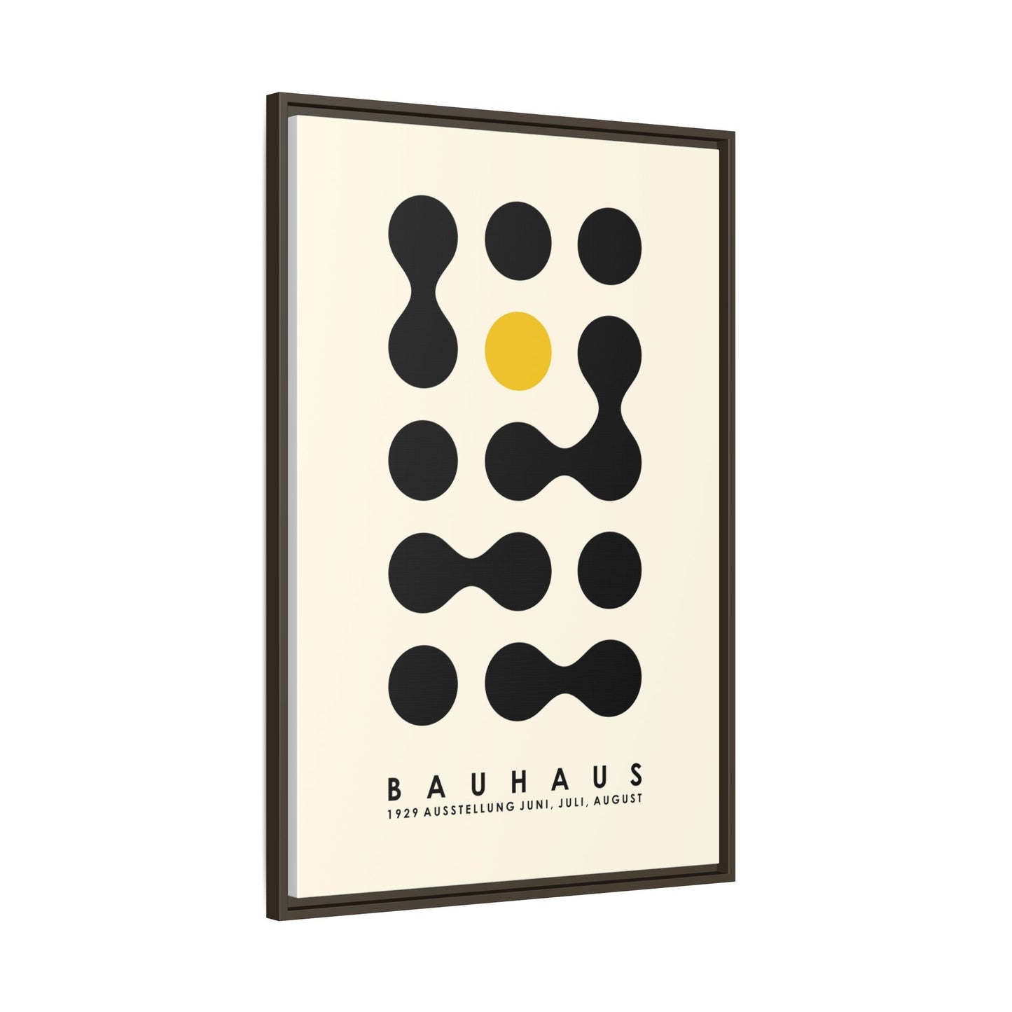 Bauhaus Inspired Framed Canvas Art - Modern Wall Decor
