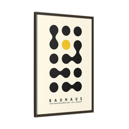 Bauhaus Inspired Framed Canvas Art - Modern Wall Decor
