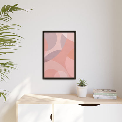 Modern Abstract Canvas Art Print - Multi-color Framed Decor