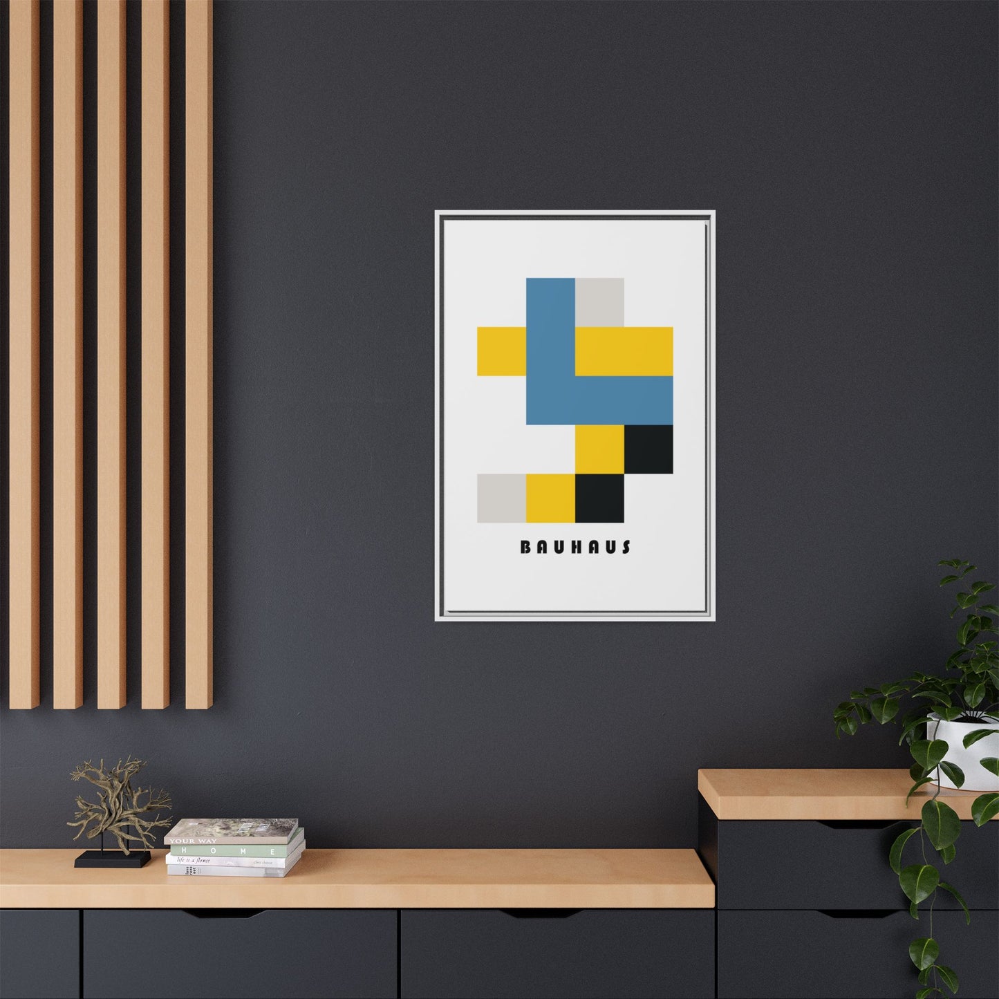 Bauhaus Art Canvas Print - Framed Modern Wall Decor