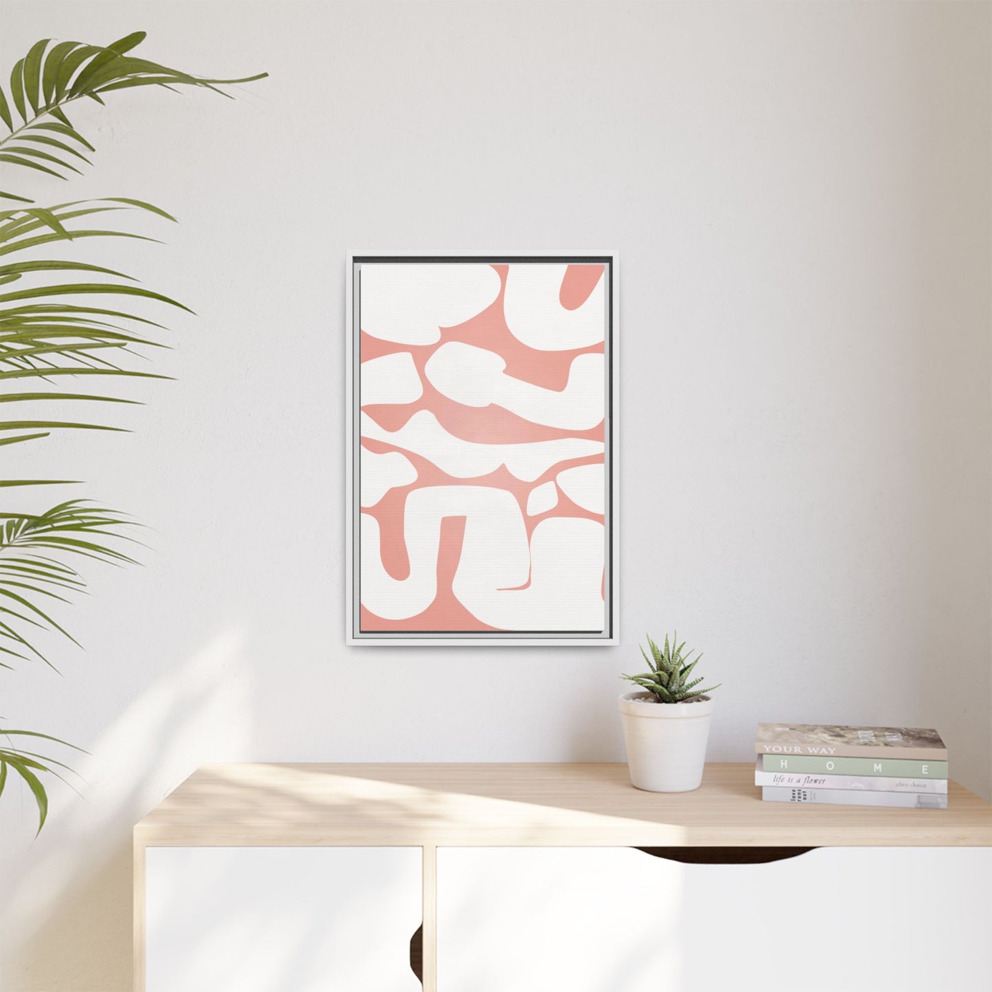 Modern Abstract Framed Canvas Art - Multi-Color Wall Decor