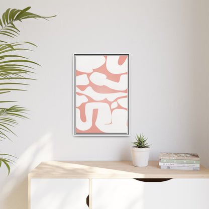 Modern Abstract Framed Canvas Art - Multi-Color Wall Decor