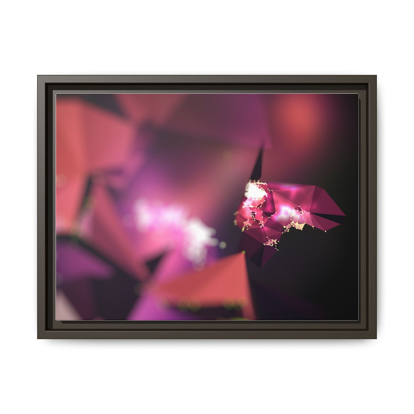 Framed Matte Canvas Abstract Art Print - Multi-Color Décor