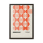 Modern Bauhaus Art Print - Framed Matte Canvas Decor