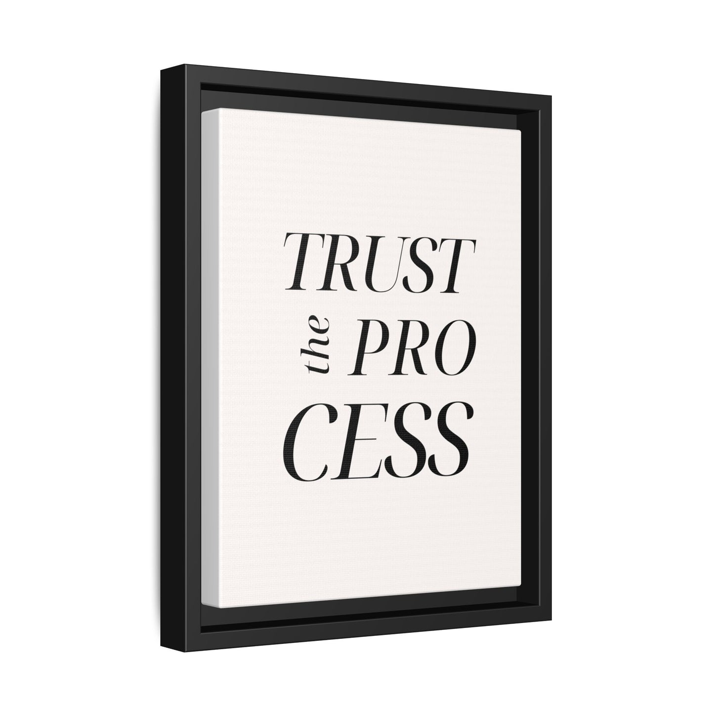 Inspirational Framed Canvas Wall Art - 'Trust the Process'