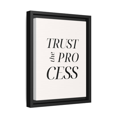 Inspirational Framed Canvas Wall Art - 'Trust the Process'