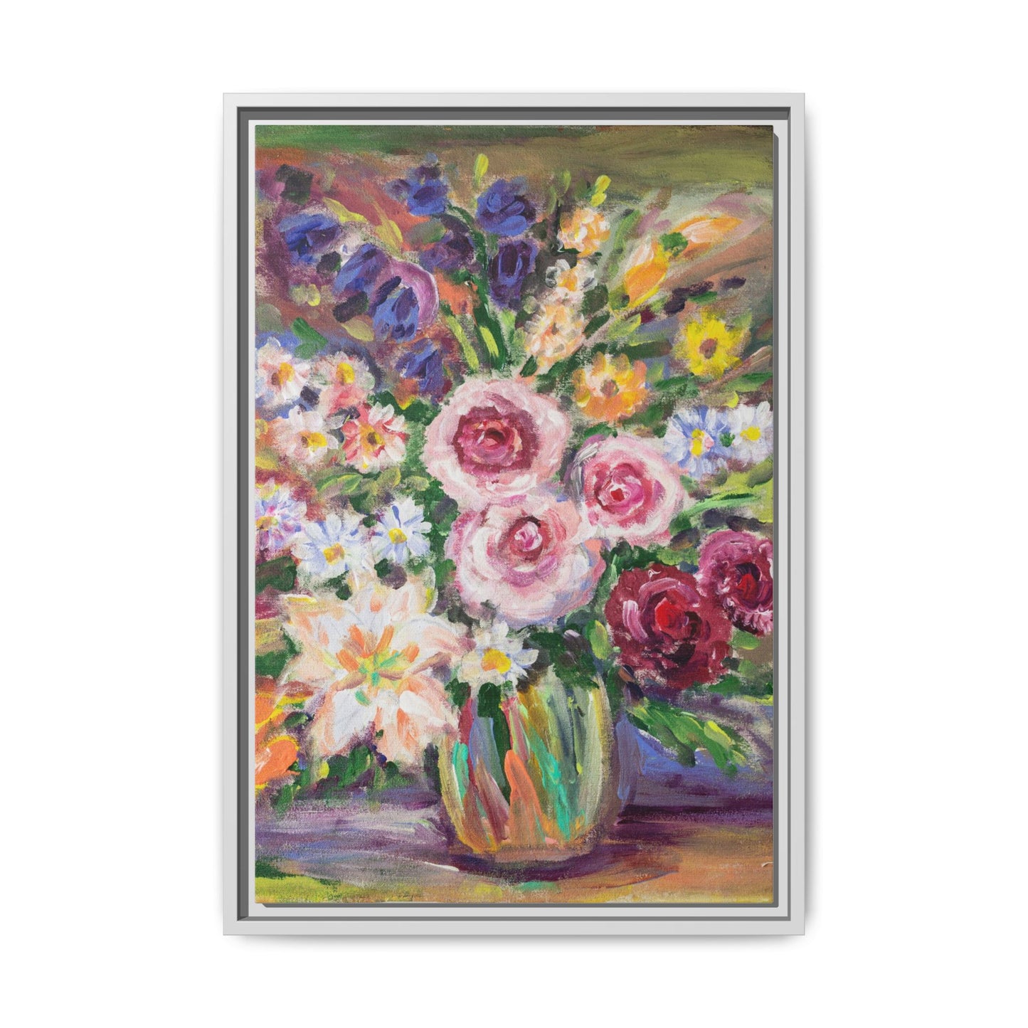 Matte Canvas, Framed (Multi-color)