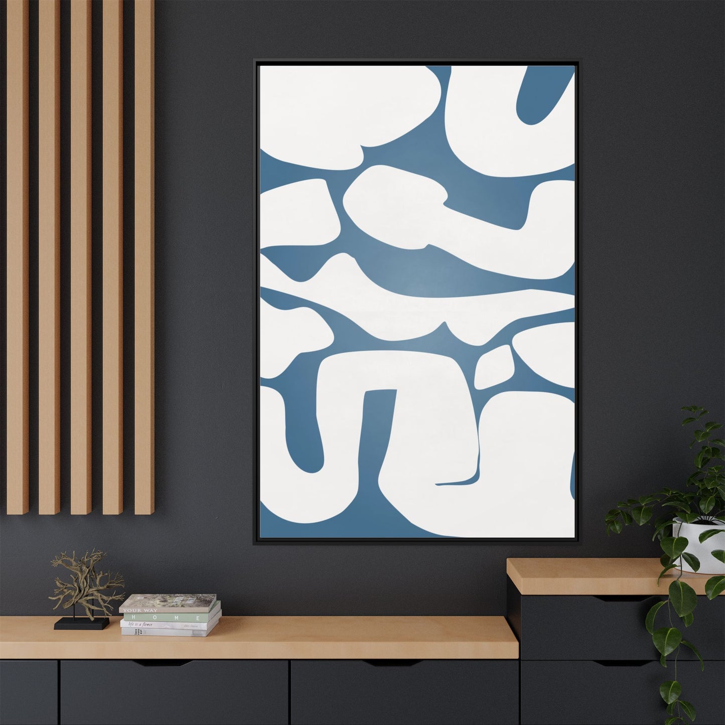 Modern Abstract Framed Canvas Art