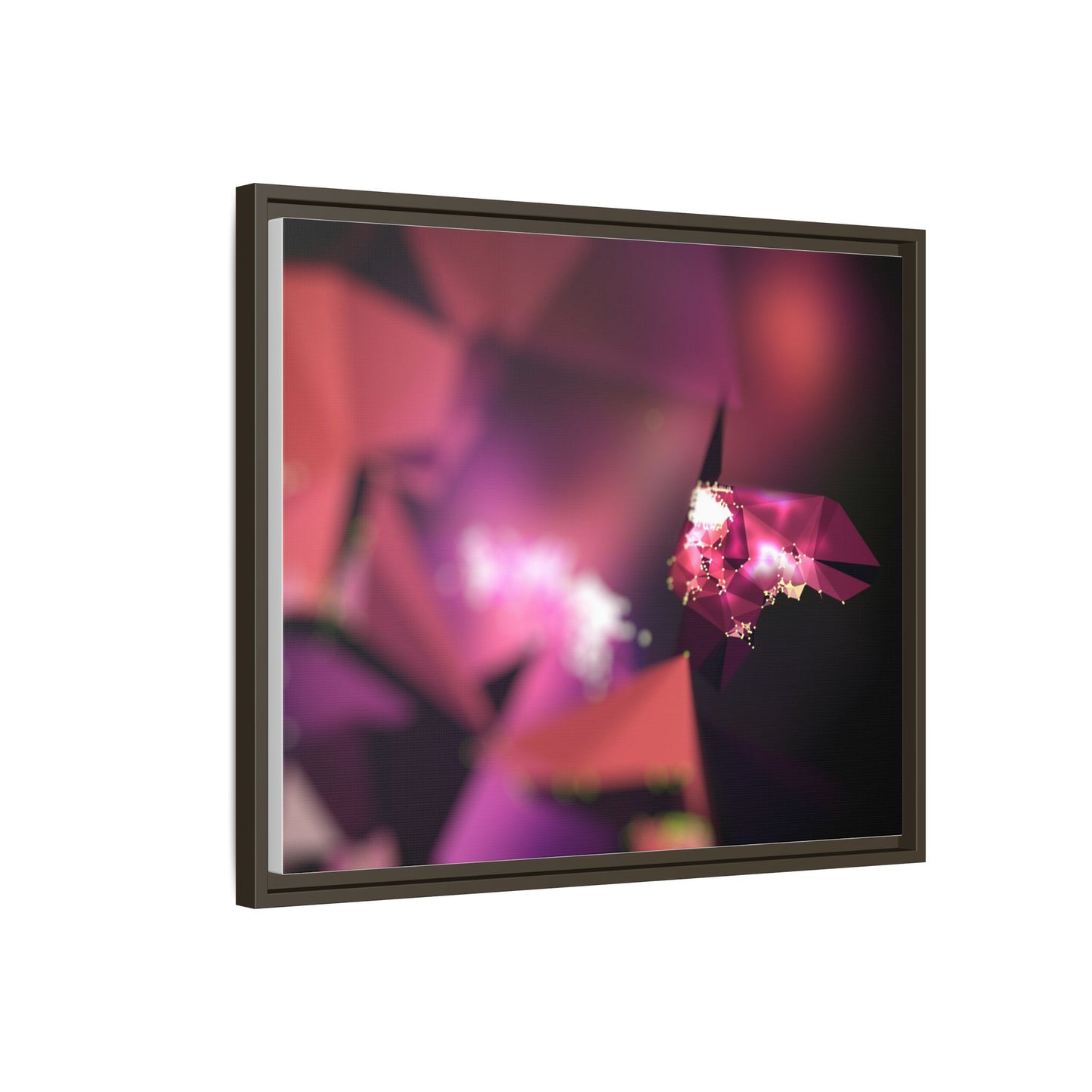 Framed Matte Canvas Abstract Art Print - Multi-Color Décor