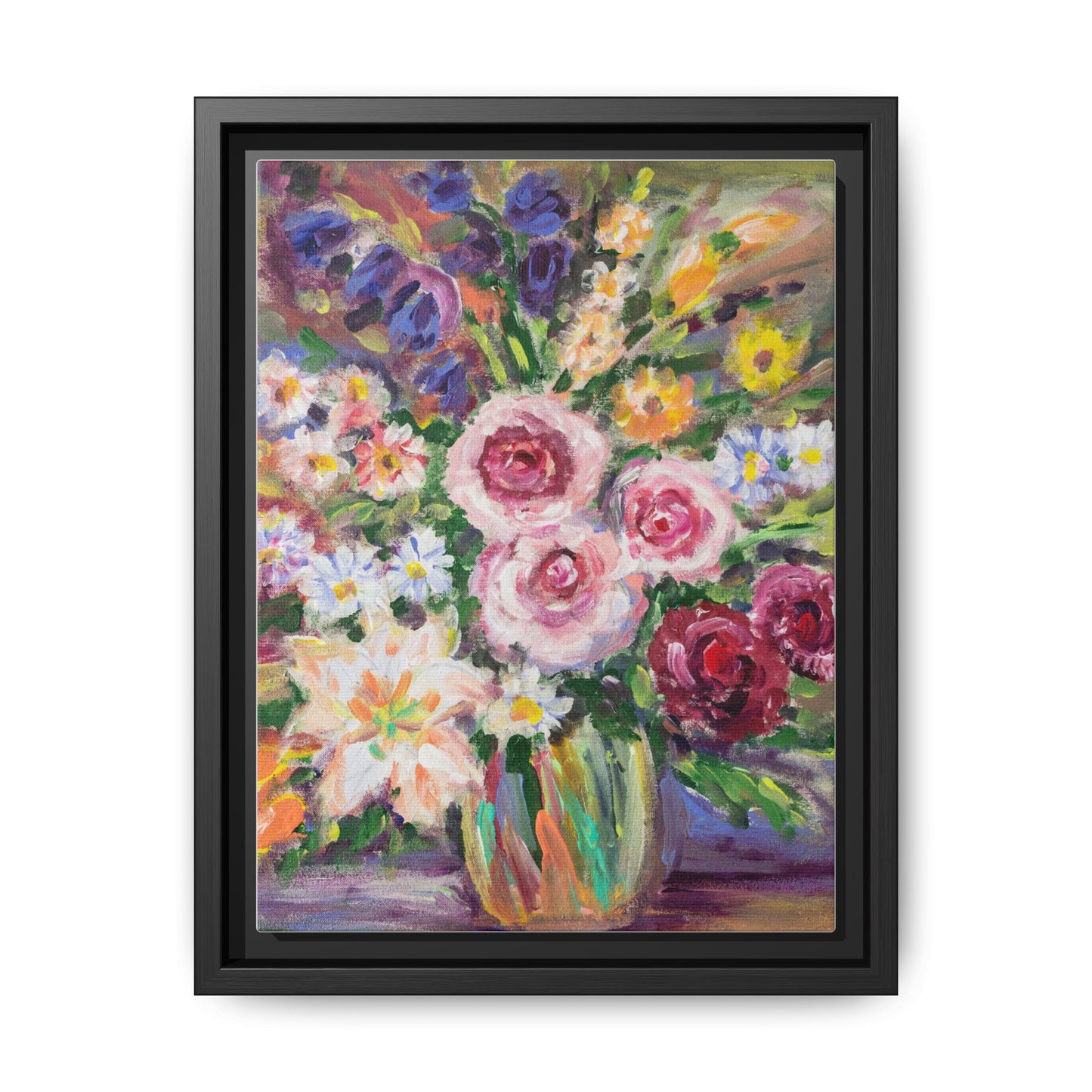 Matte Canvas, Framed (Multi-color)