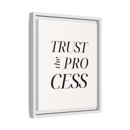 Inspirational Framed Canvas Wall Art - 'Trust the Process'