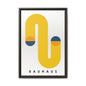 Bauhaus-Inspired Framed Matte Canvas Art - Modern Wall Decor