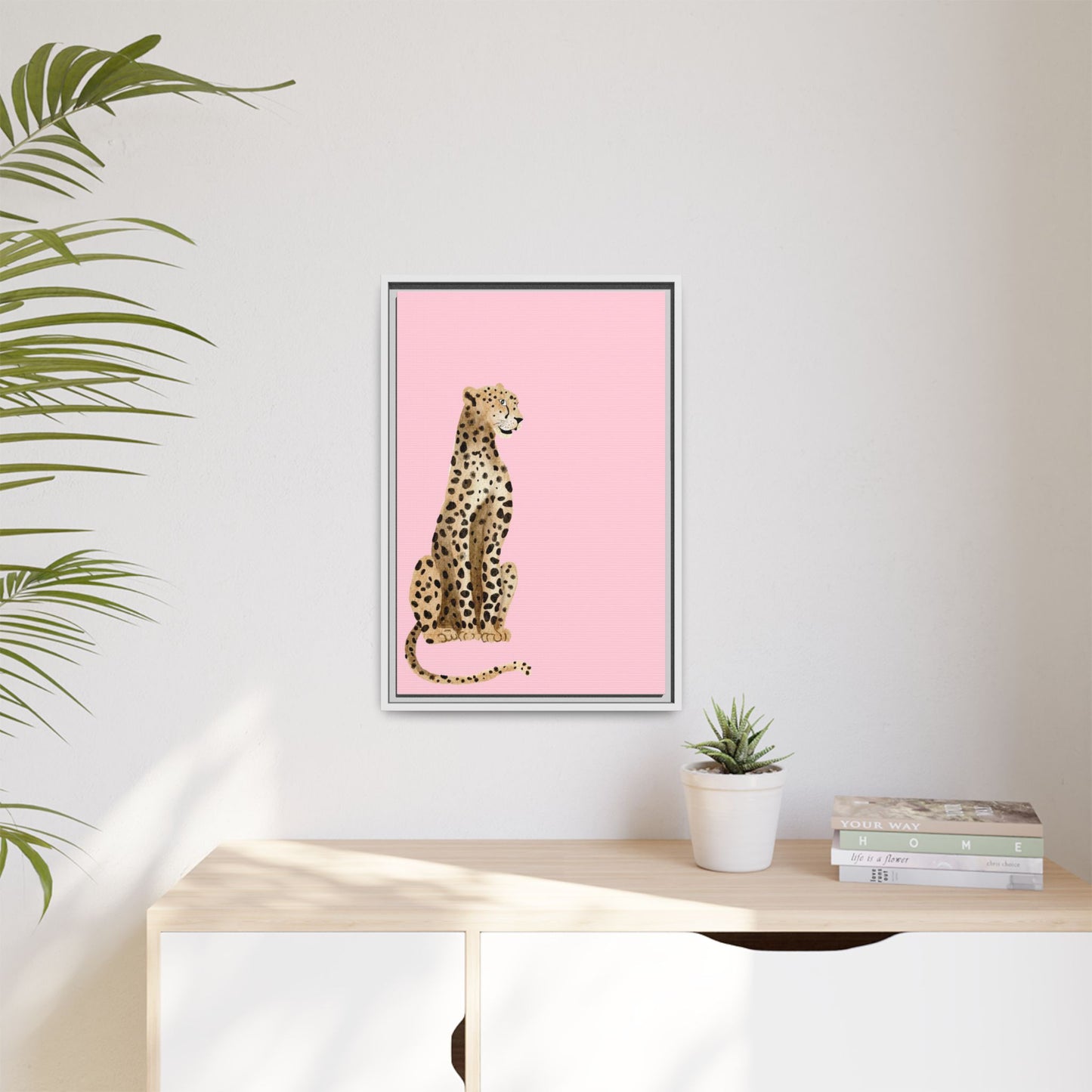 Leopard Art Print - Stylish Framed Canvas for Modern Decor