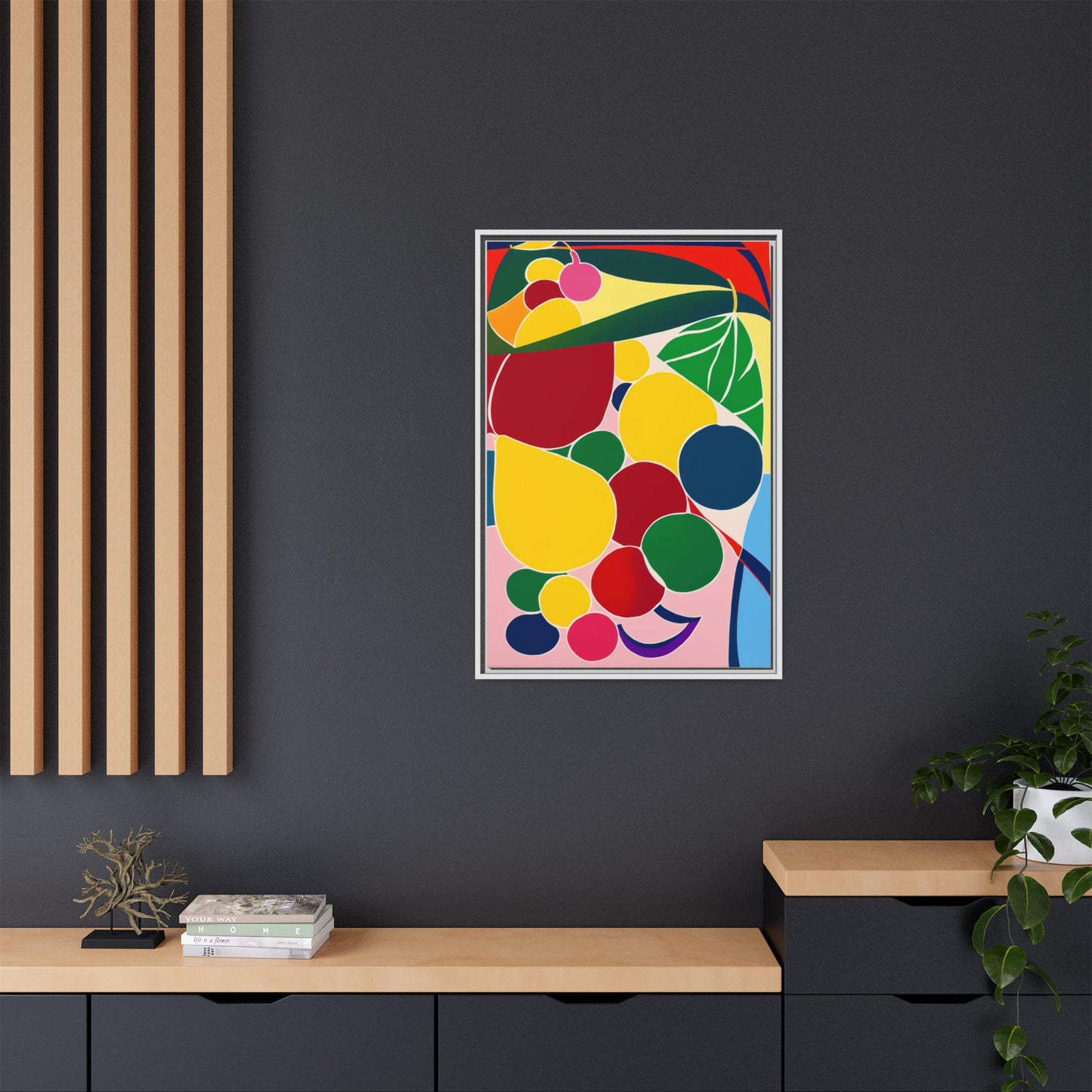 Matte Canvas, Framed (Multi-color)