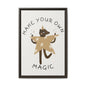 Magic-Inspiring Framed Canvas Art | Home Decor, Wall Art, Inspirational Gift, Bear Decor, Kids Room Artwork