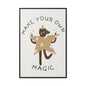 Magic-Inspiring Framed Canvas Art | Home Decor, Wall Art, Inspirational Gift, Bear Decor, Kids Room Artwork