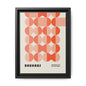 Modern Bauhaus Art Print - Framed Matte Canvas Decor