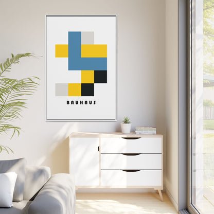 Bauhaus Art Canvas Print - Framed Modern Wall Decor
