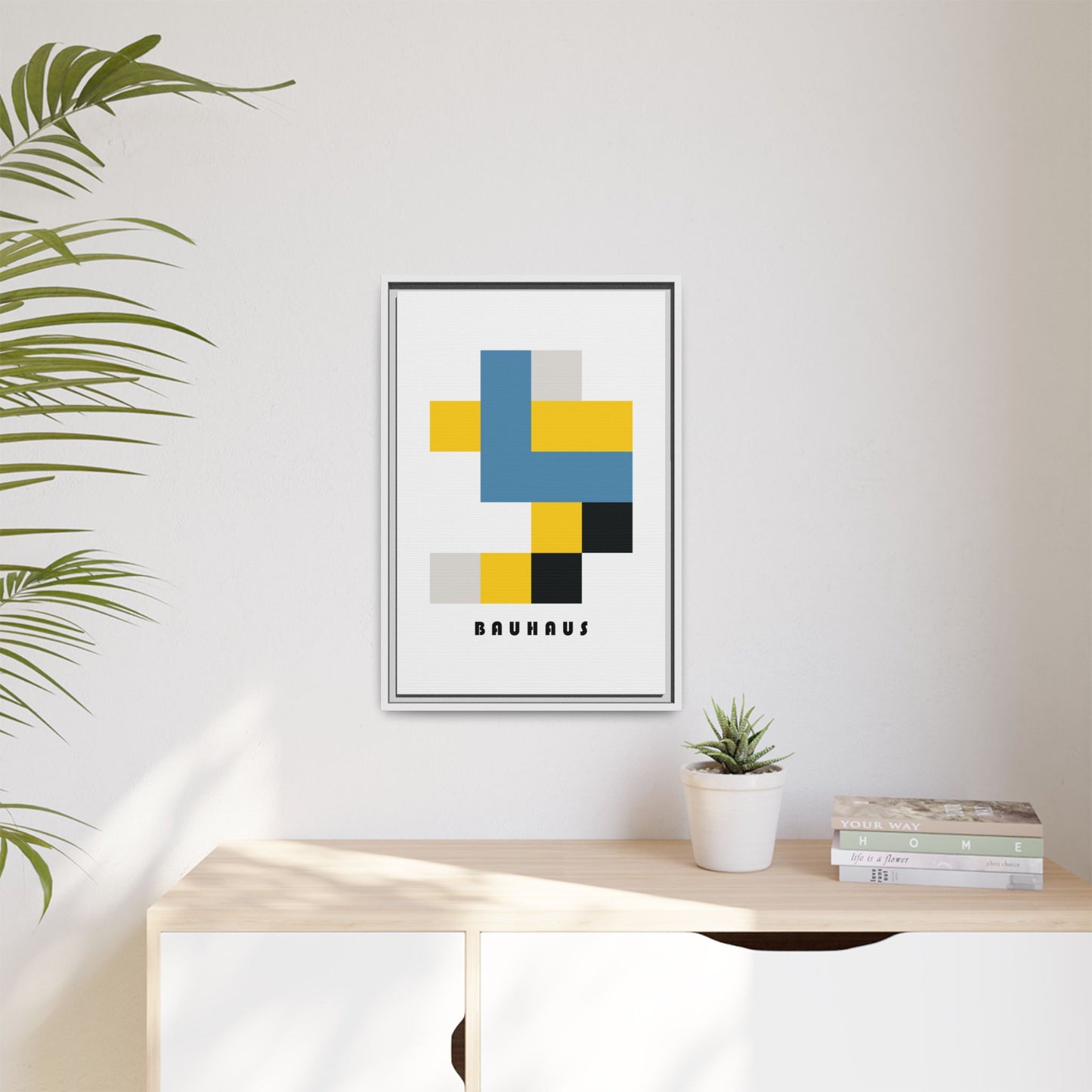 Bauhaus Art Canvas Print - Framed Modern Wall Decor