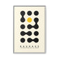 Bauhaus Inspired Framed Canvas Art - Modern Wall Decor